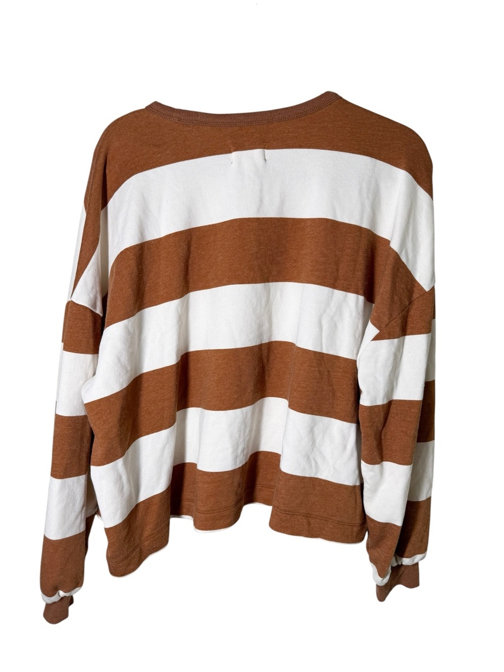 Lou & Grey Rust and White Striped Two-Piece Matched Set Size L - Picture 5 of 8